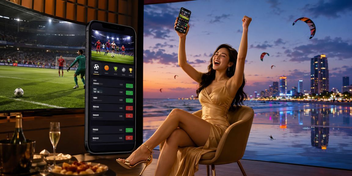 Người chơi cá cược thể thao điện tử tại Mũi Né trong không gian vui vẻ sôi động